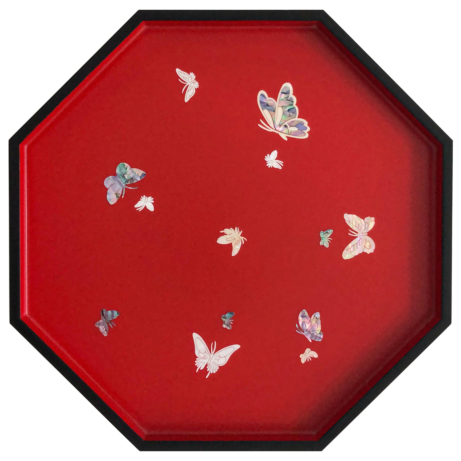 Butterfly Octagonal Tray - Nacreh