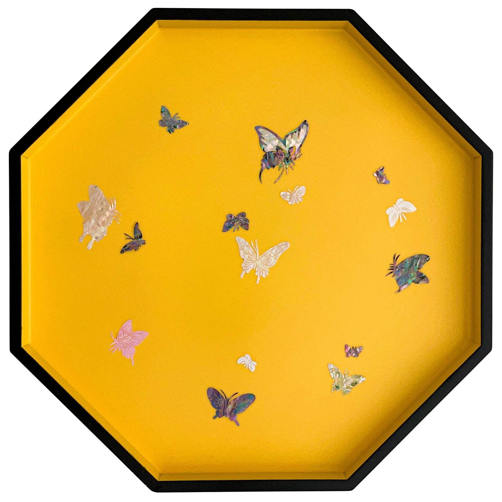 Butterfly Octagonal Tray - Nacreh