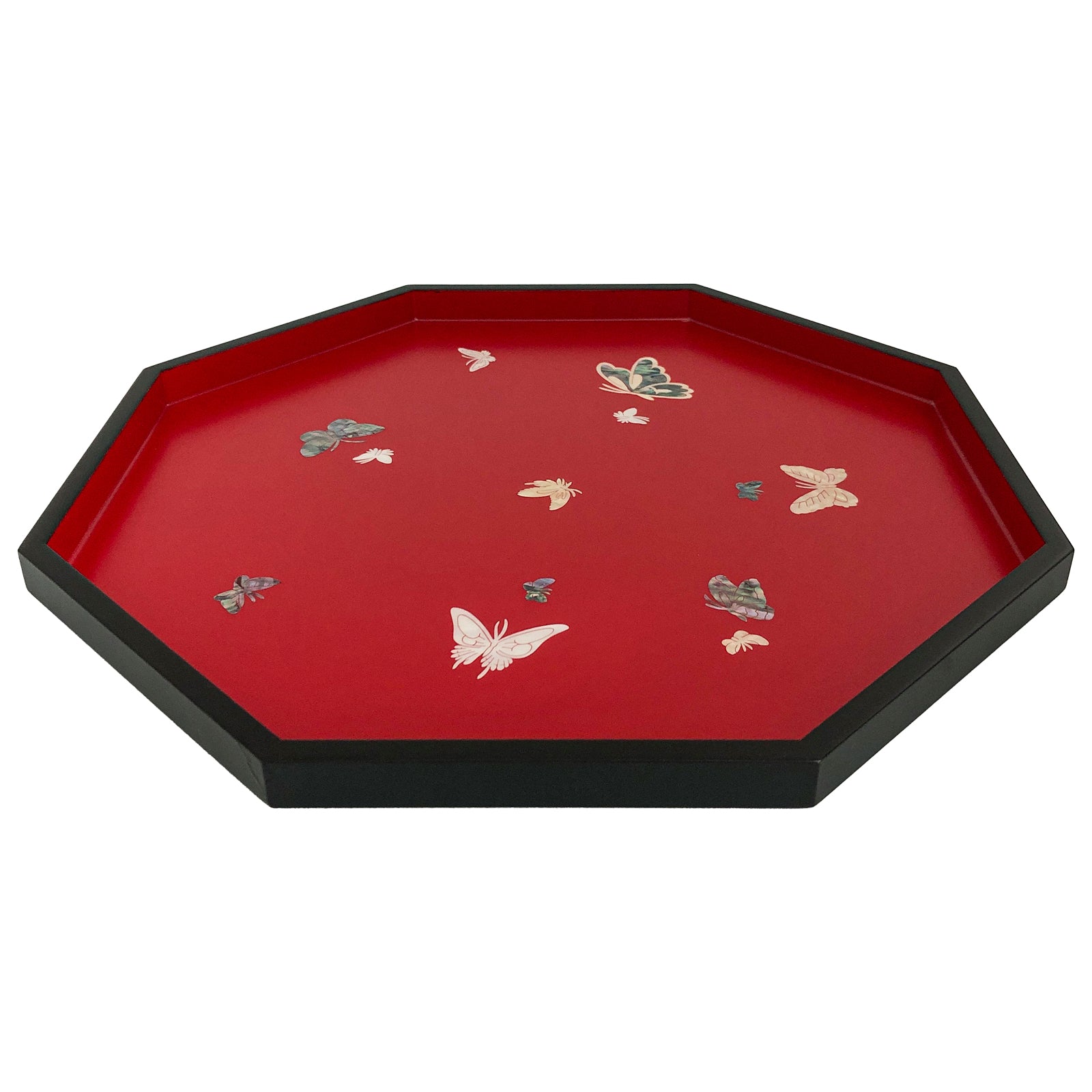 Butterfly Octagonal Tray - Nacreh