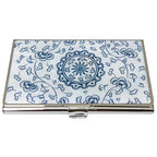 Blue Arabesque Card Case - Nacreh