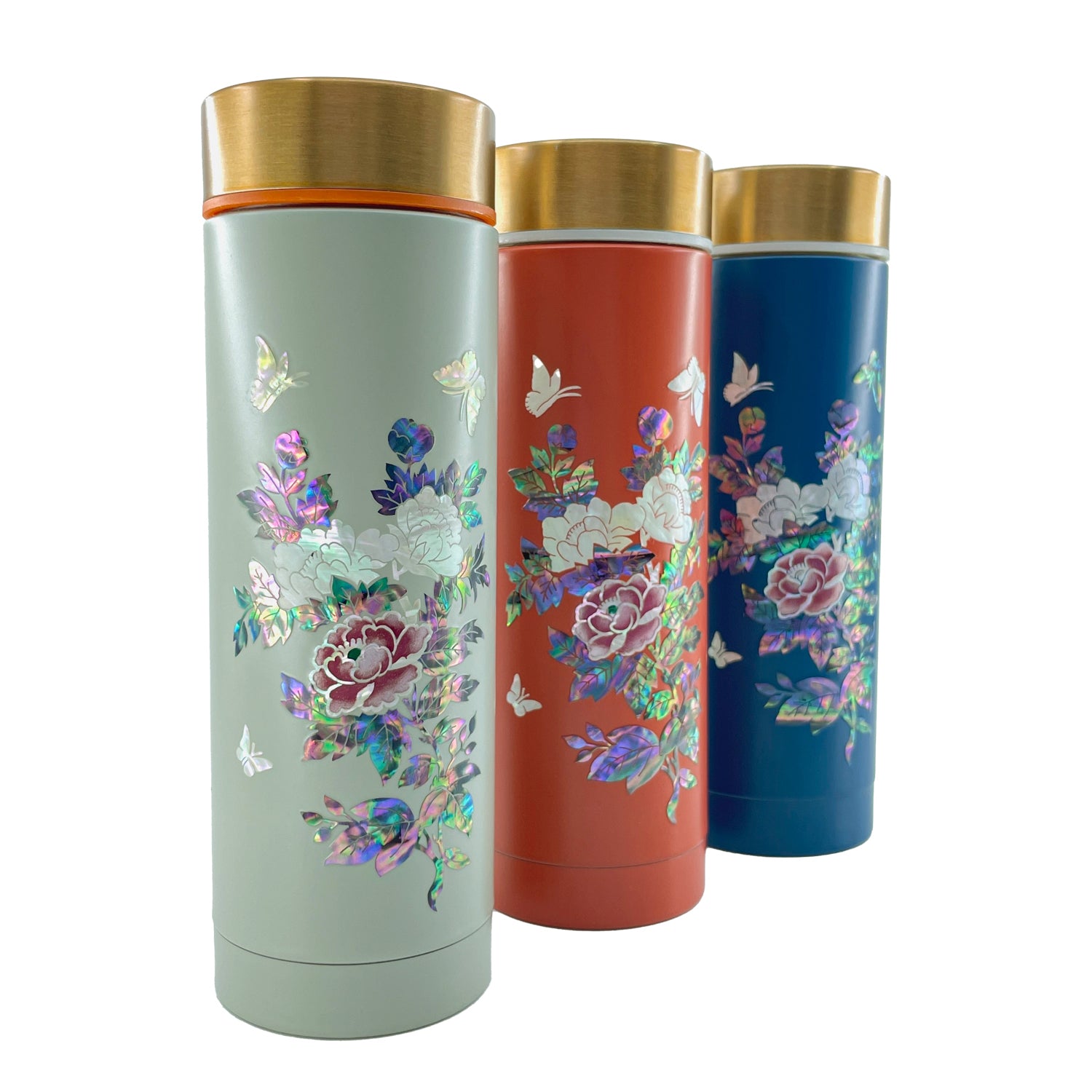 10oz Peony Tumbler Bottle 3Type - Nacreh