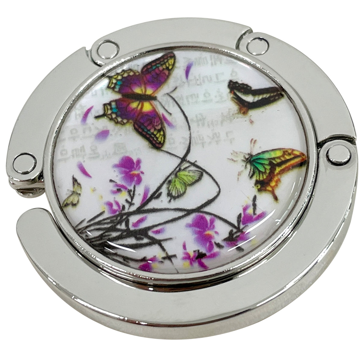 Purple Butterfly Purse Hook - Nacreh