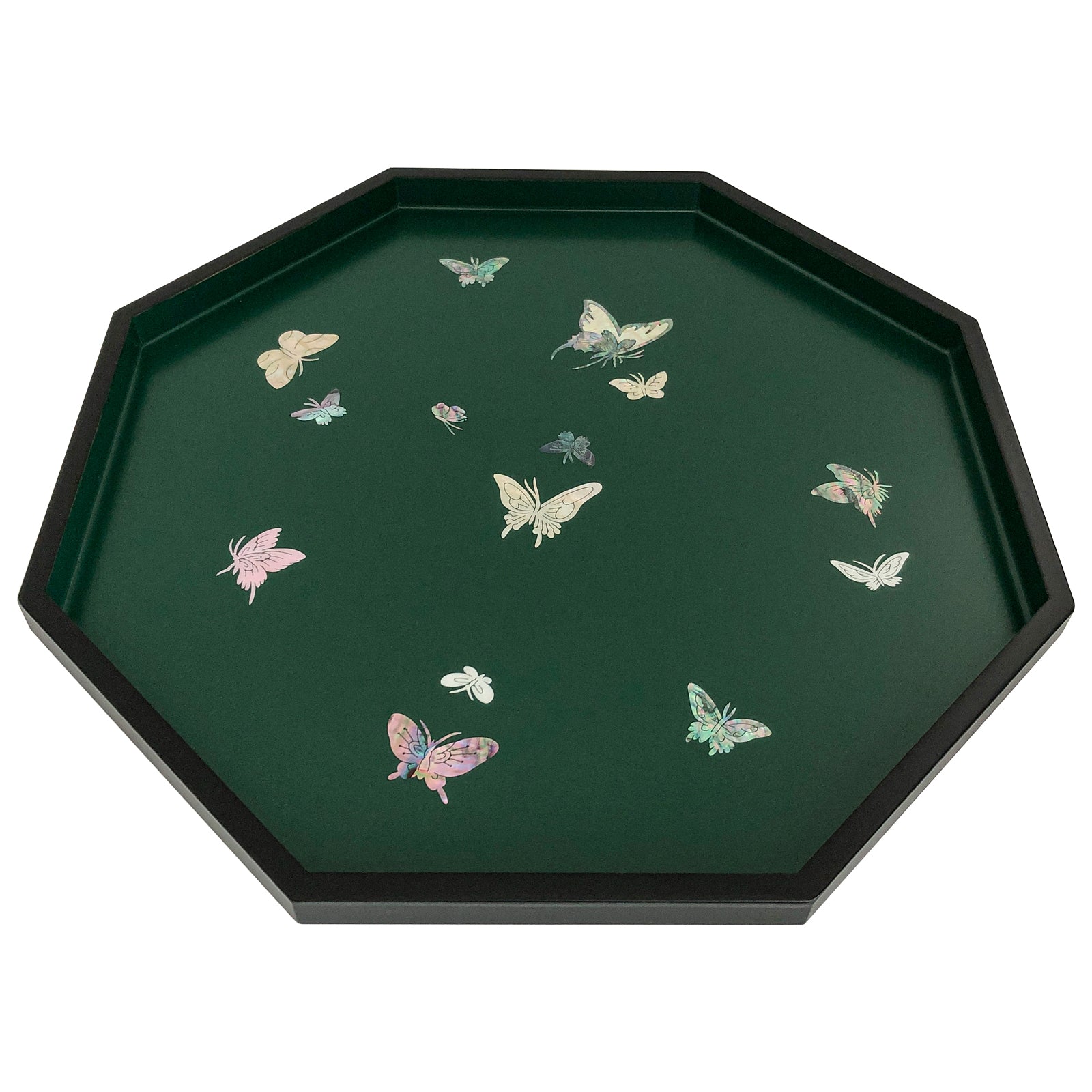 Butterfly Octagonal Tray - Nacreh
