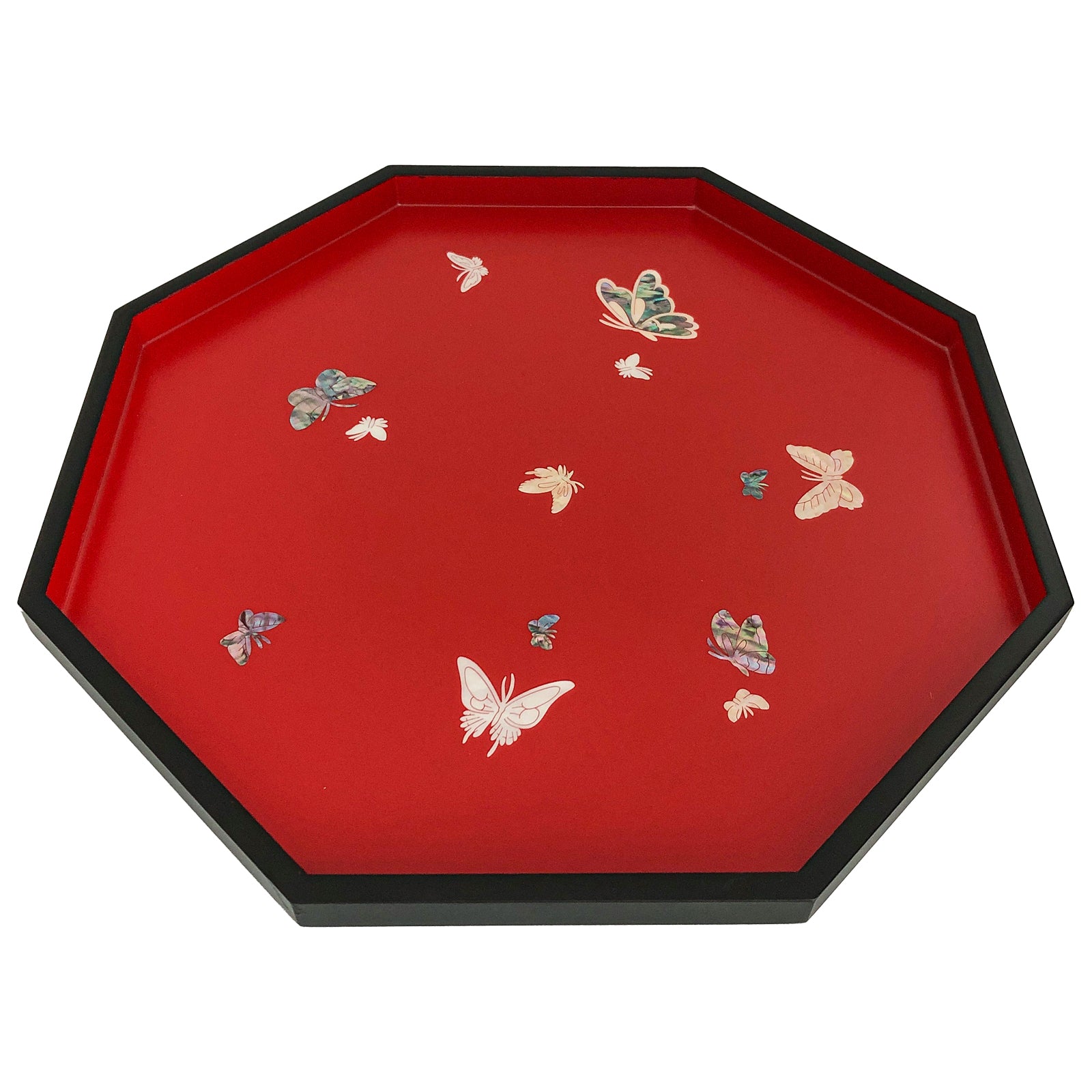 Butterfly Octagonal Tray - Nacreh