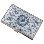 Blue Arabesque Card Case - Nacreh