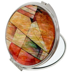 Patchwork Compact Mirror - Nacreh