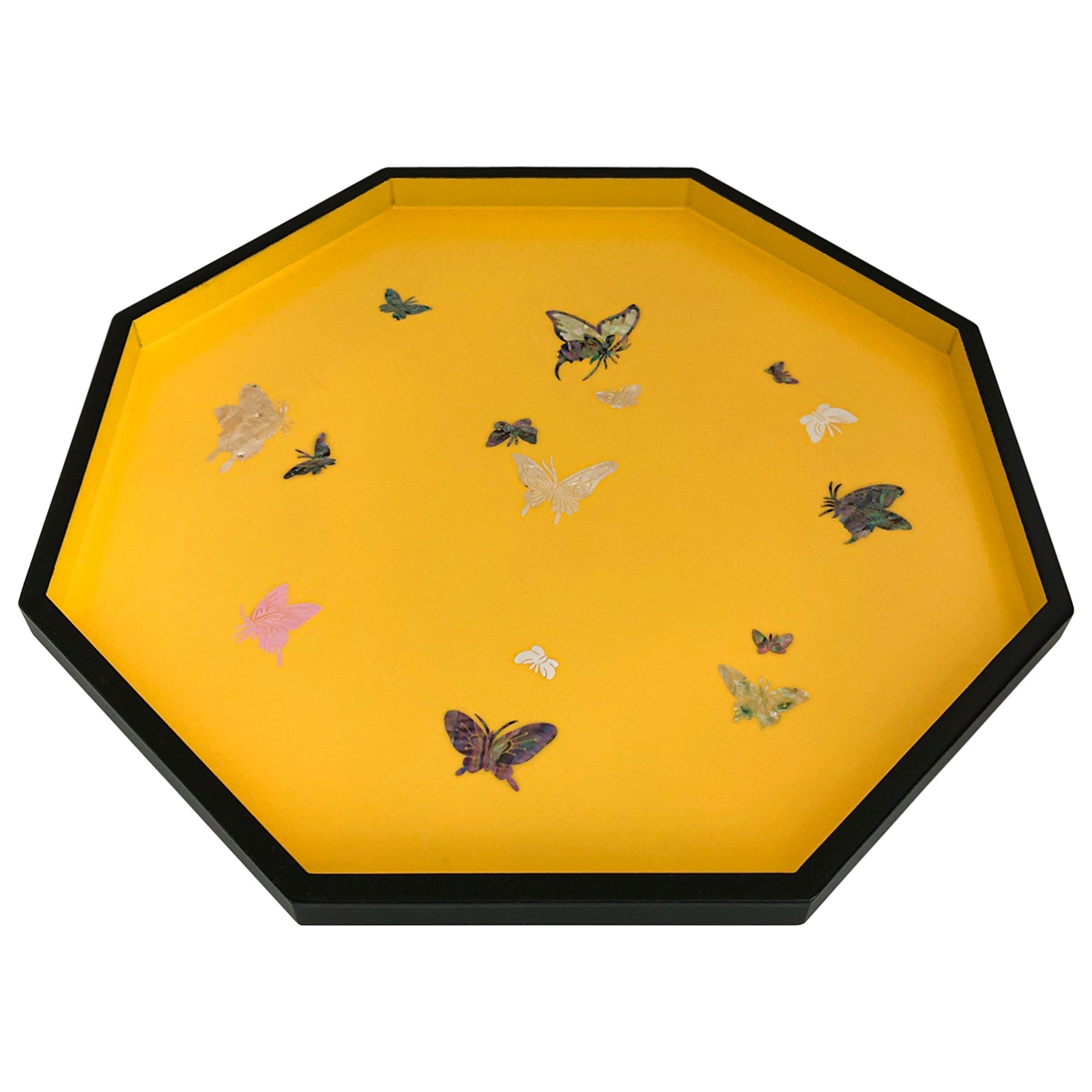 Butterfly Octagonal Tray - Nacreh