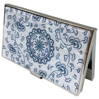Blue Arabesque Card Case - Nacreh