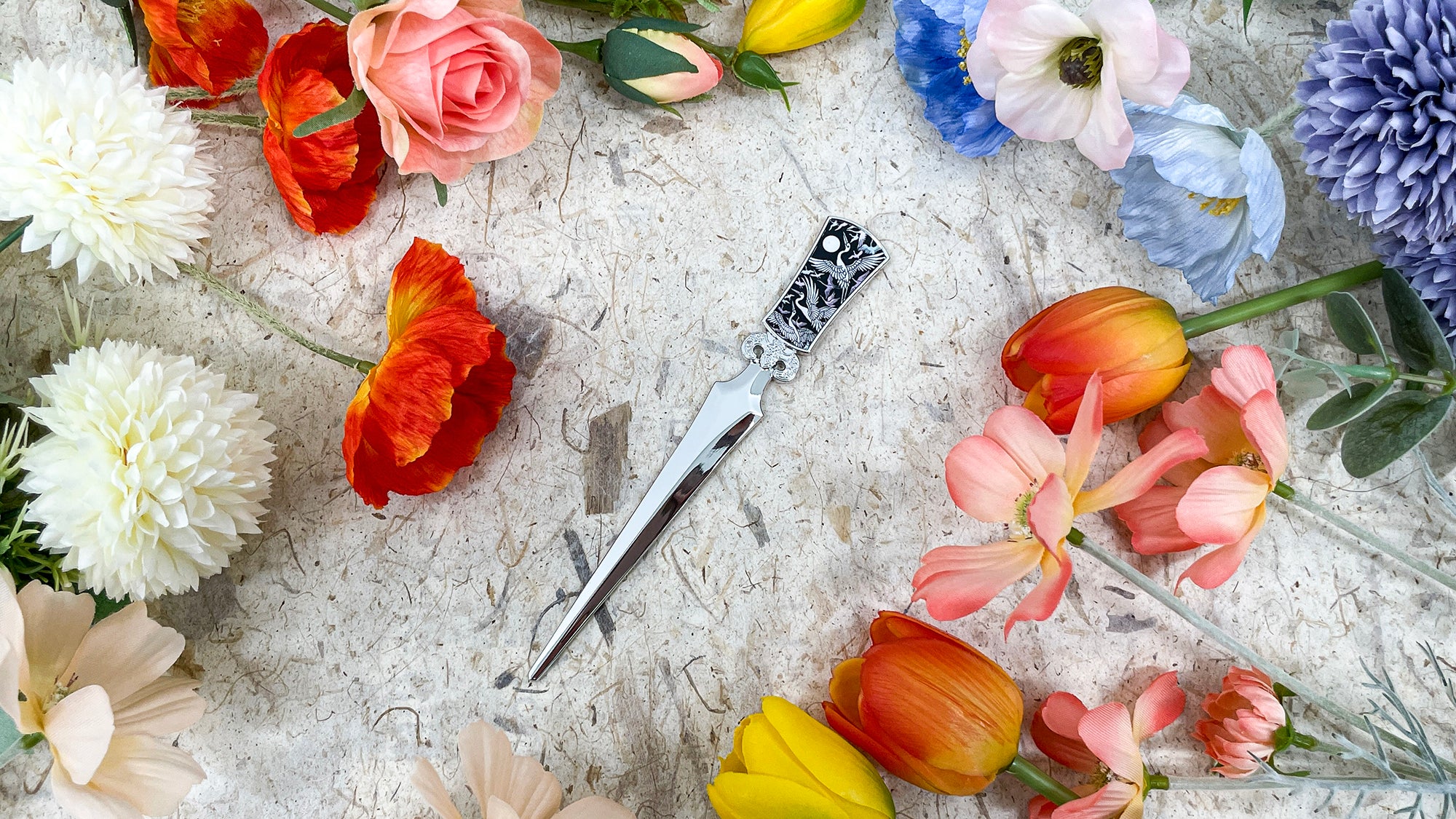 D Crane Letter Opener - Nacreh