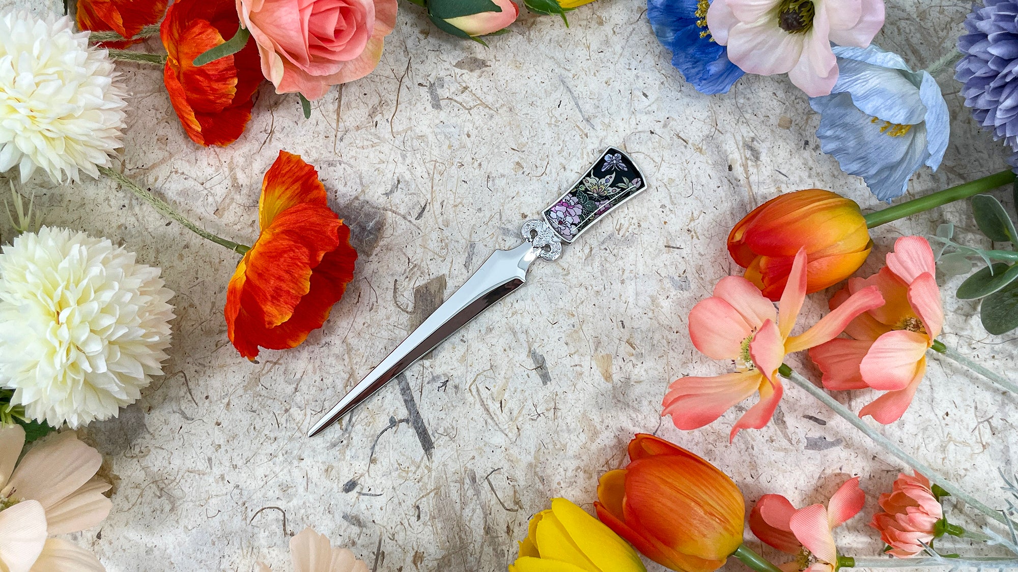 D Peony Letter Opener - Nacreh