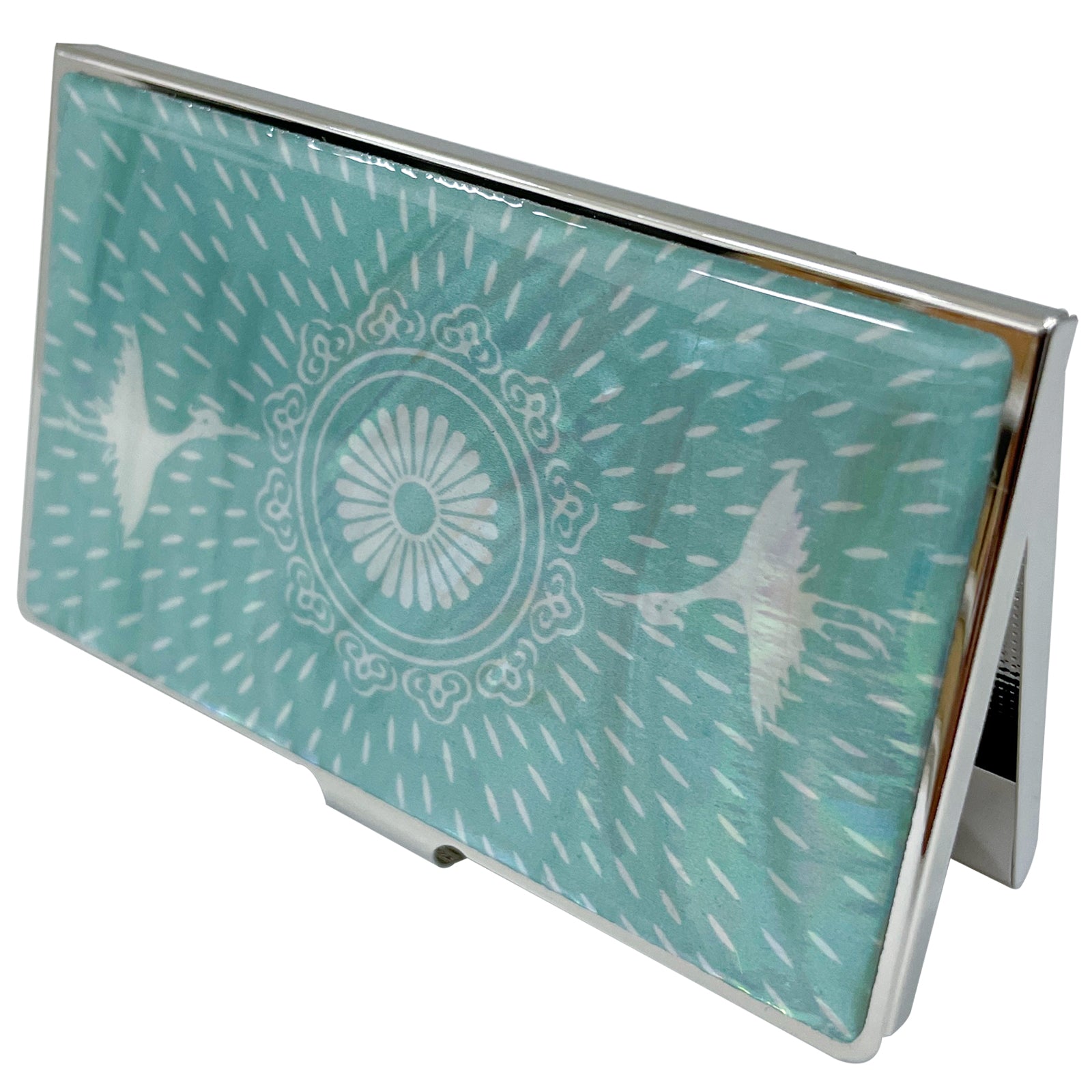 Cloud Crane Card Case - Nacreh