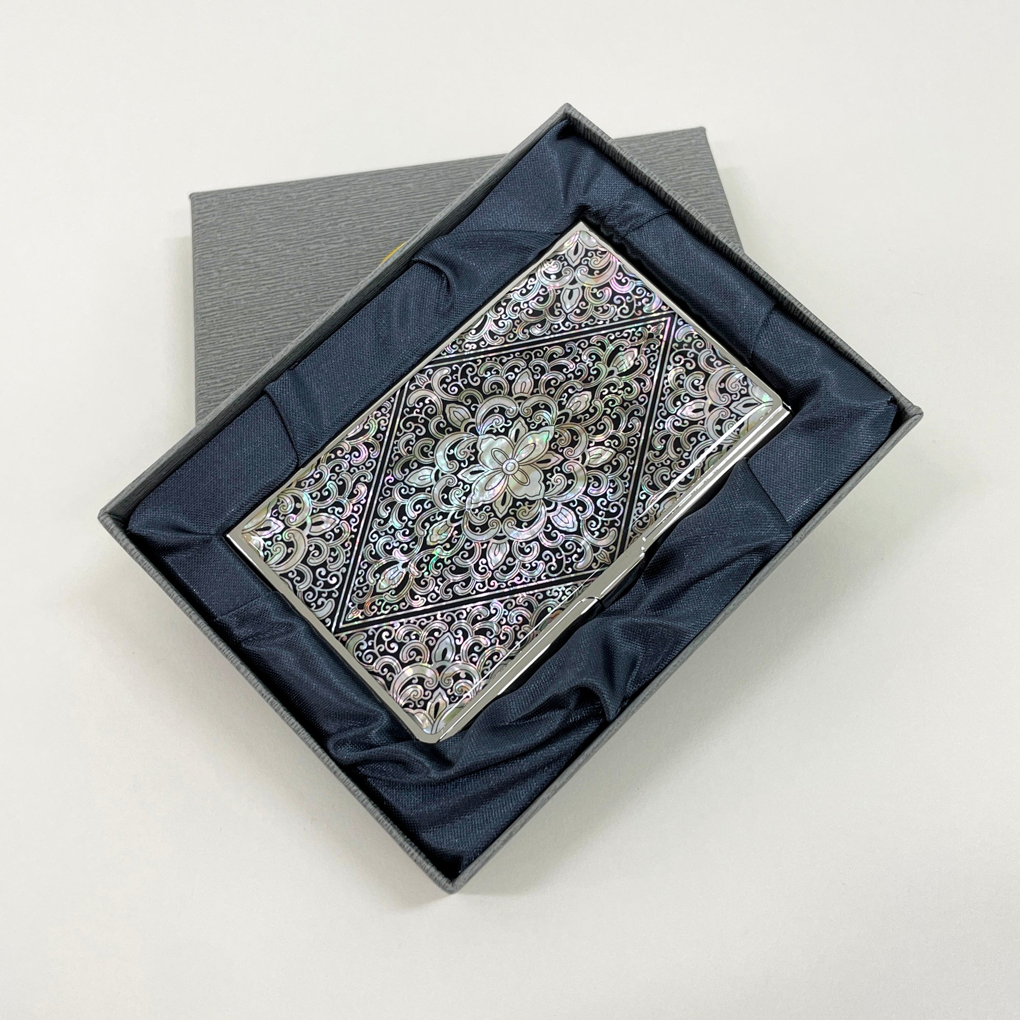 Diamond Arabesque Card Case - Nacreh