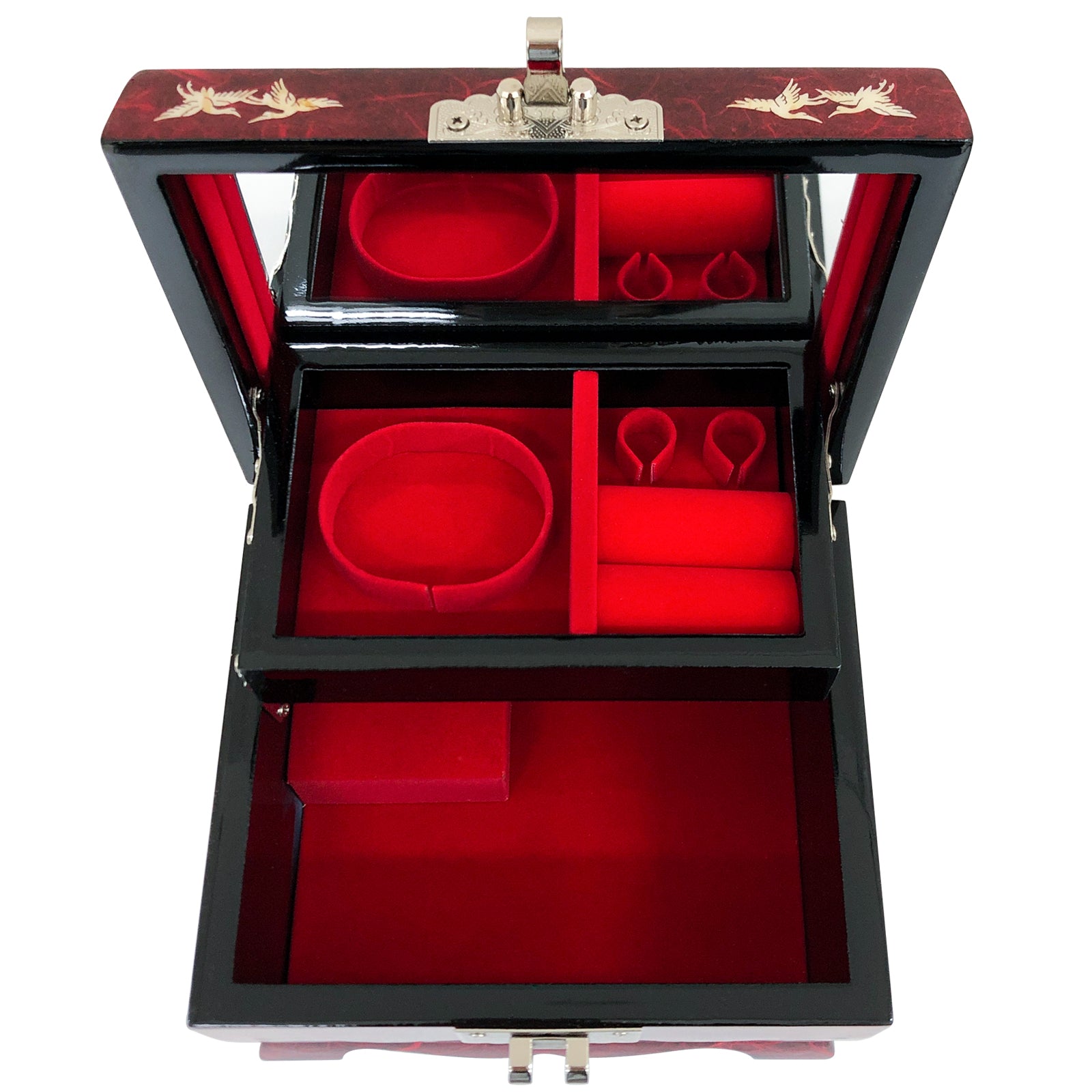 Crane Music Jewelry Box - Nacreh