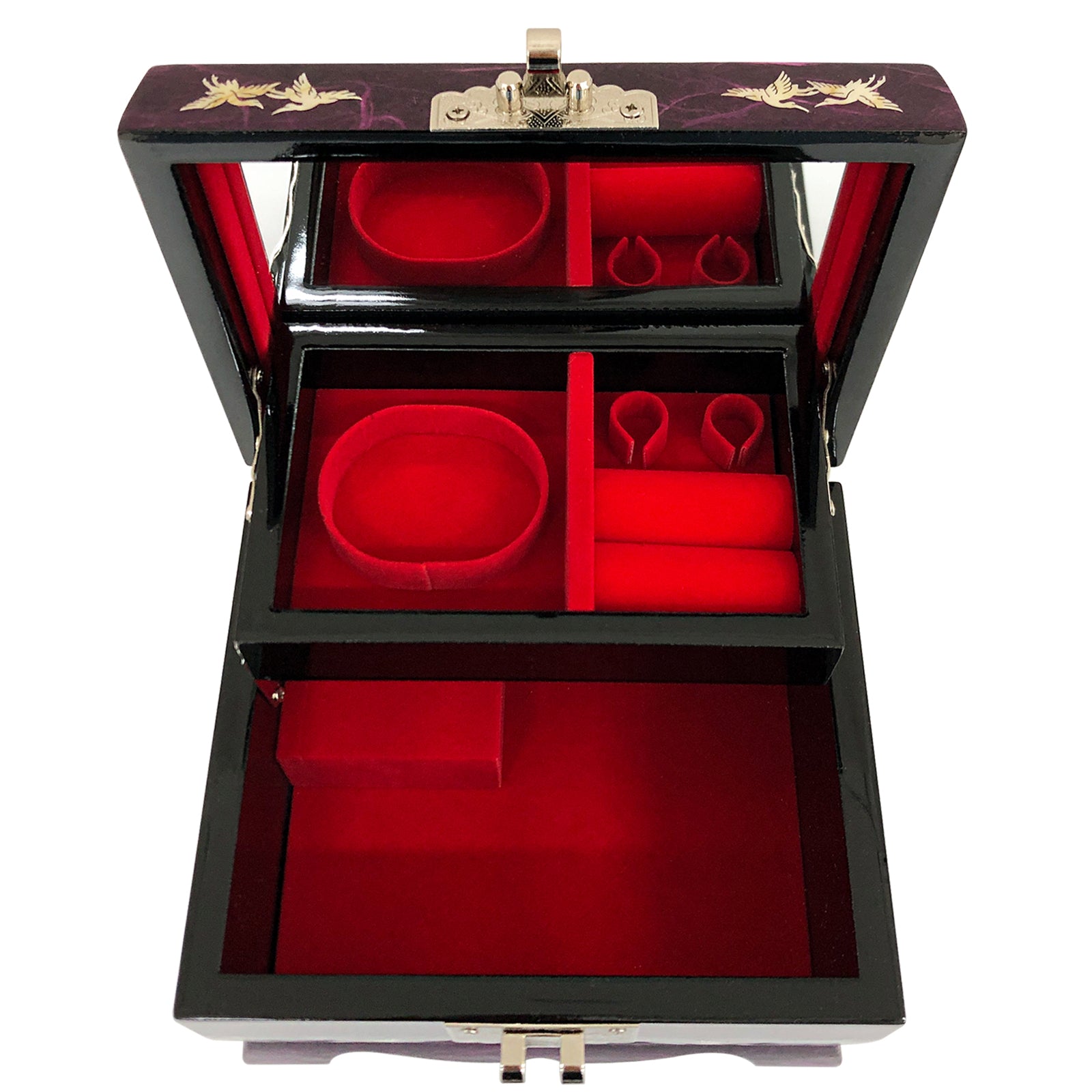 Crane Music Jewelry Box - Nacreh