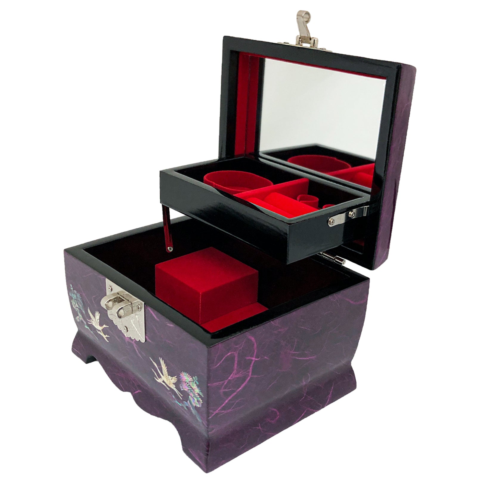 Crane Music Jewelry Box - Nacreh