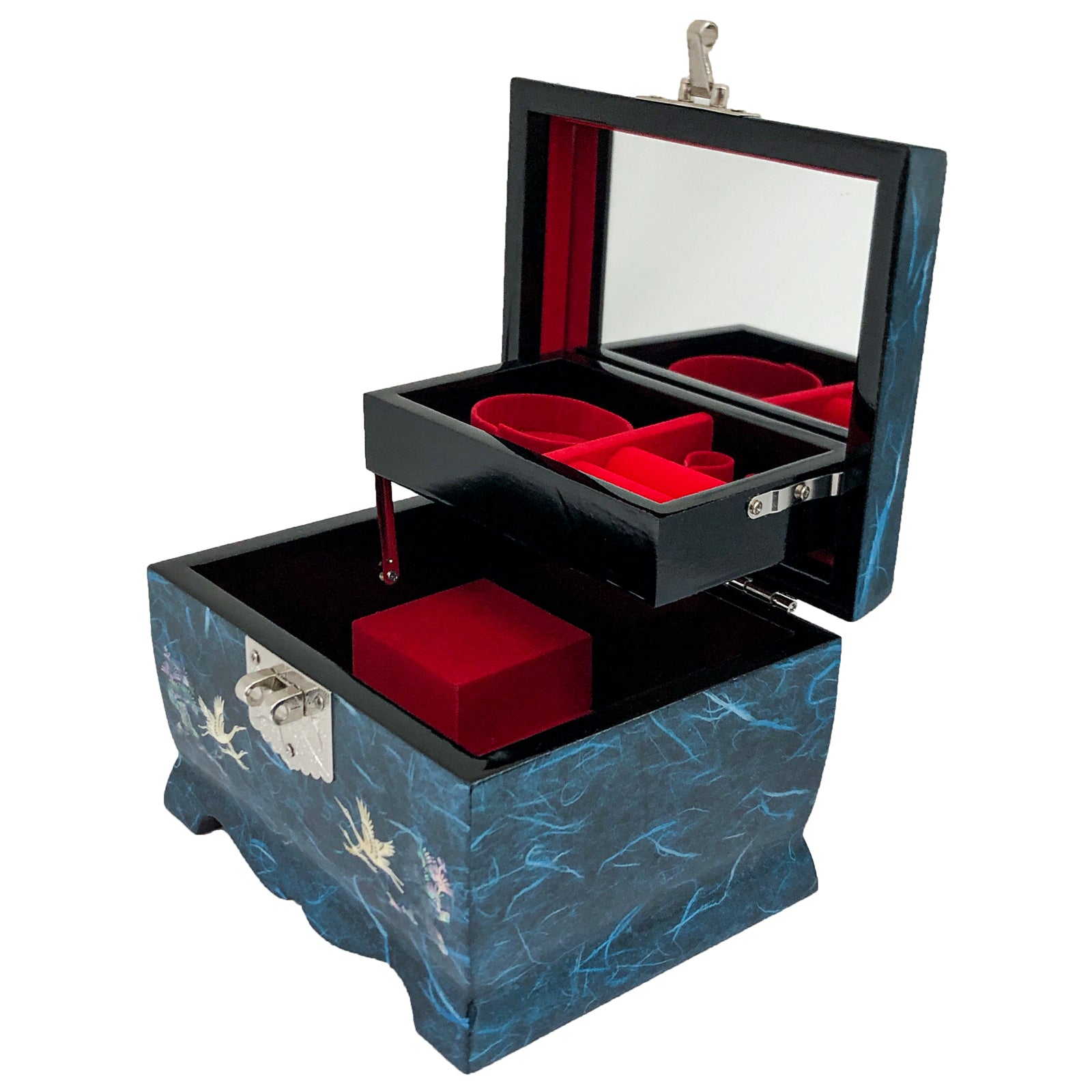 Crane Music Jewelry Box - Nacreh