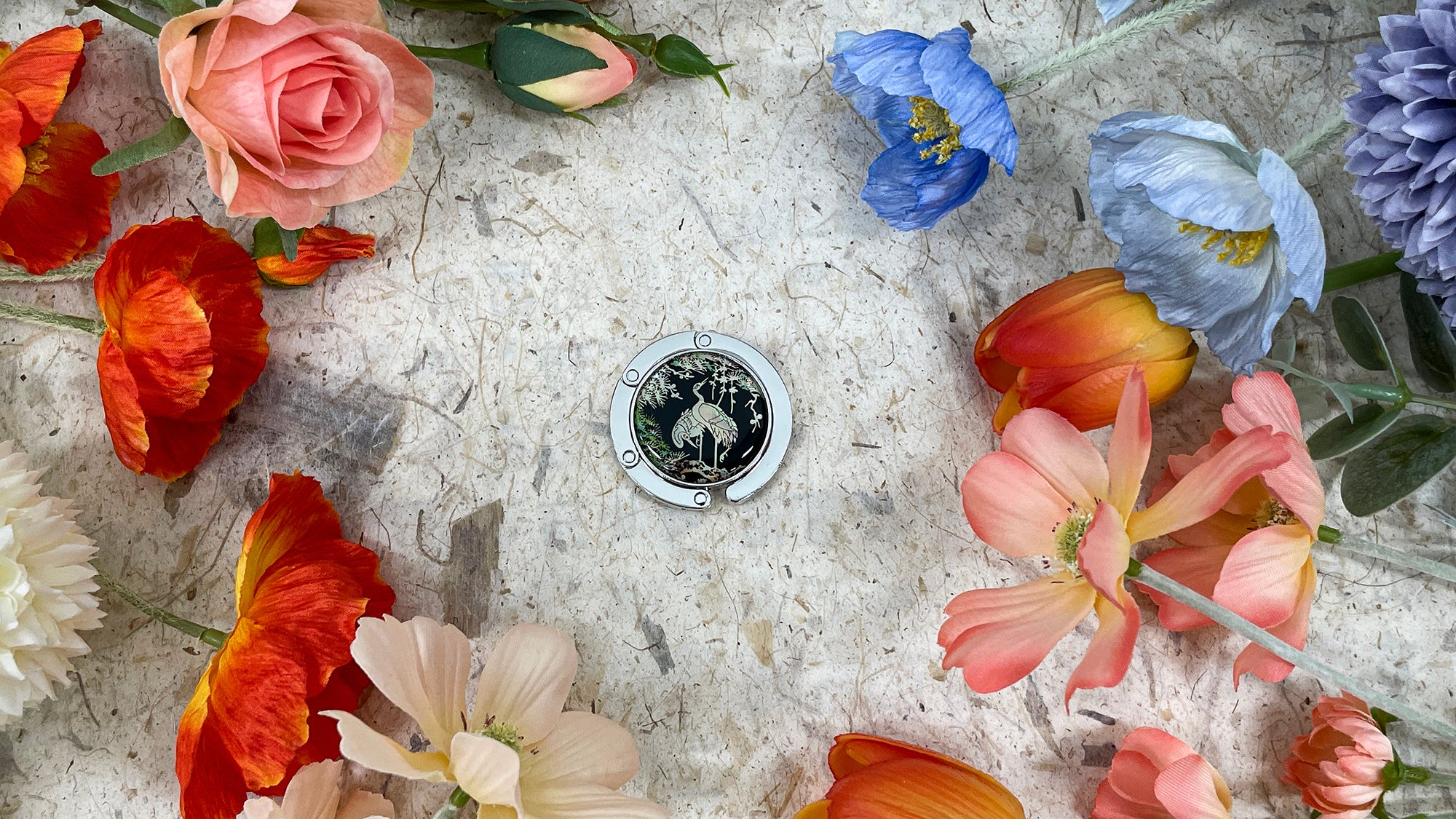 Crane Purse Hook - Nacreh