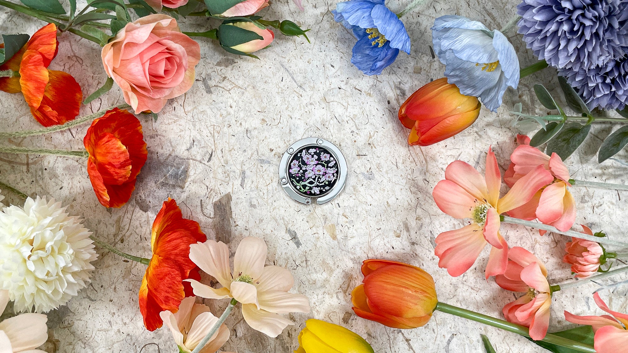 Blossom Purse Hook - Nacreh