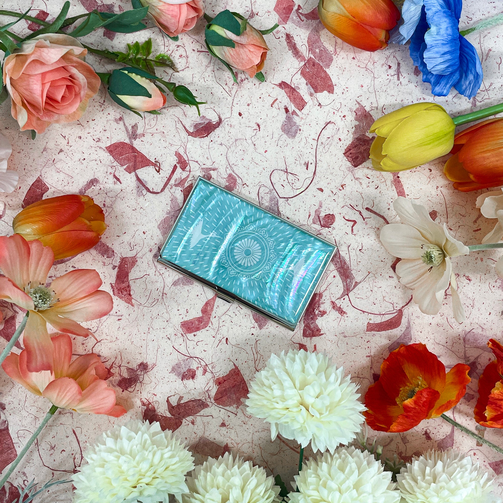 Cloud Crane Card Case - Nacreh