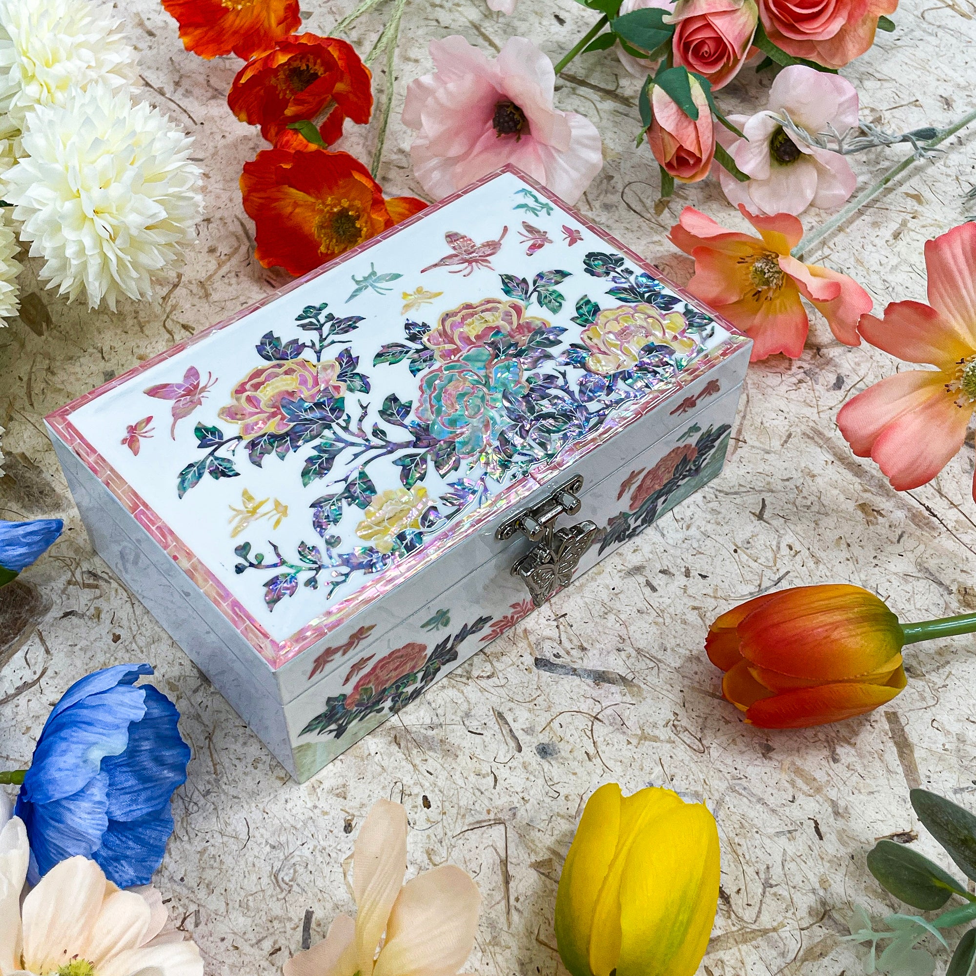 Peony Jewelry Box - Nacreh