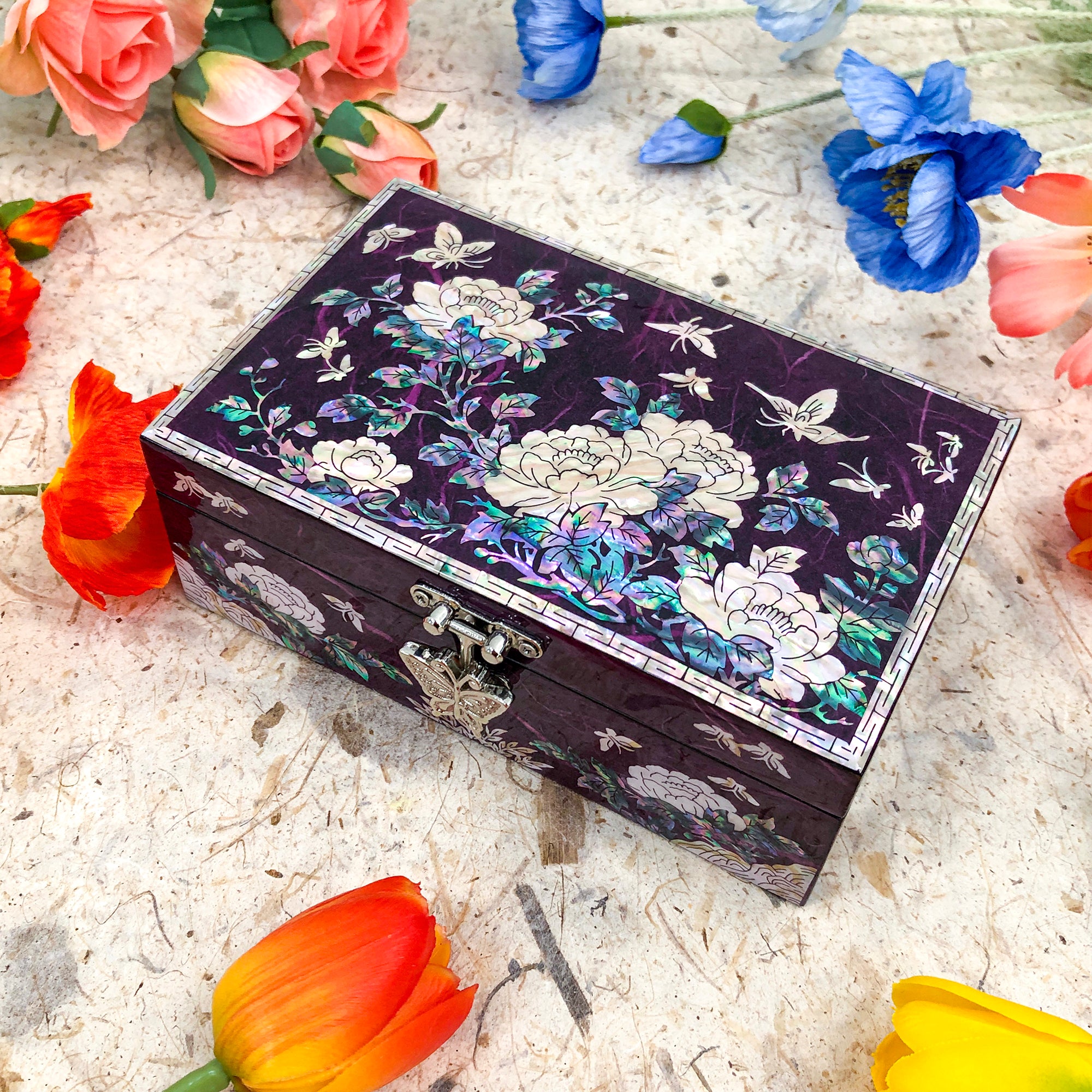 Peony Jewelry Box - Nacreh