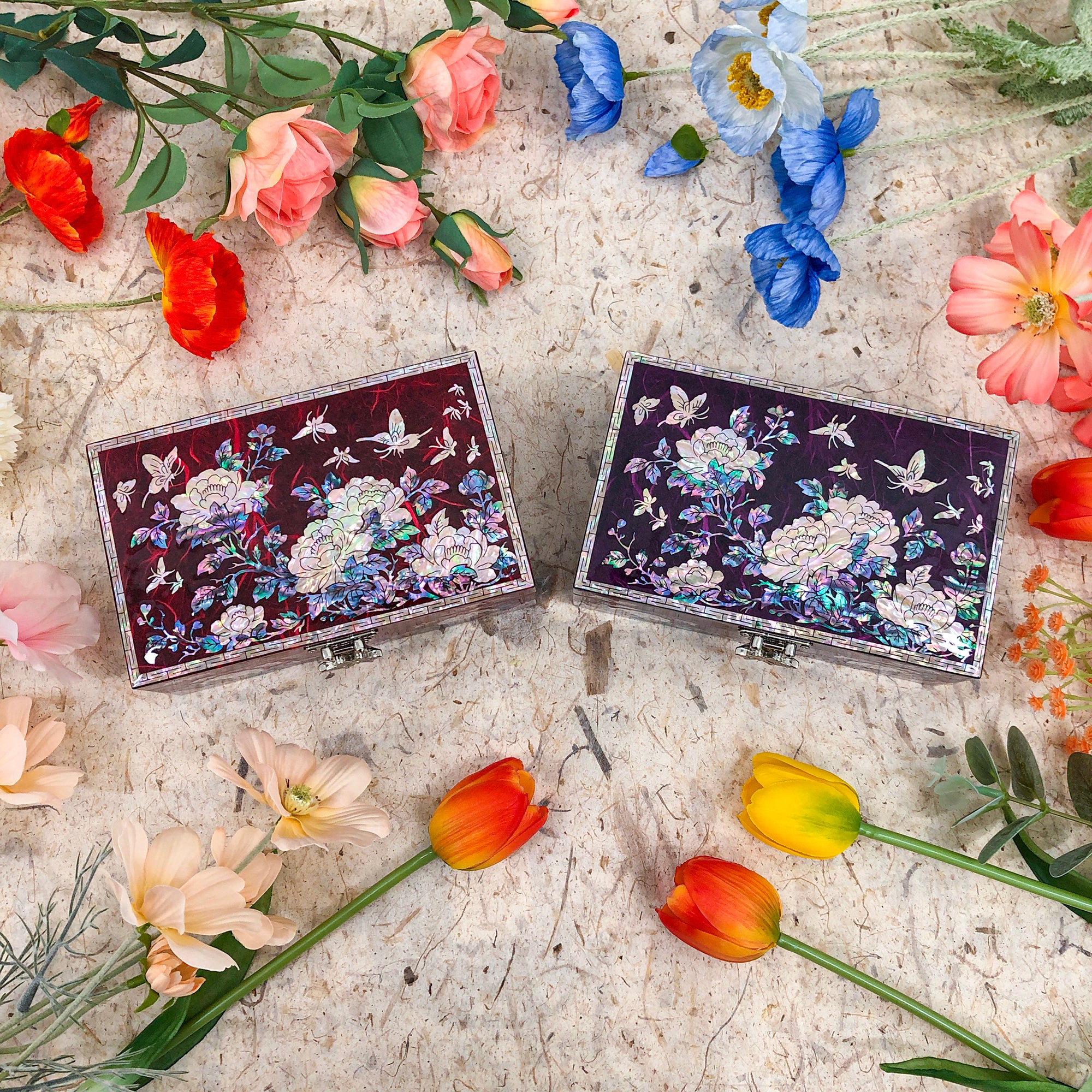Peony Jewelry Box - Nacreh