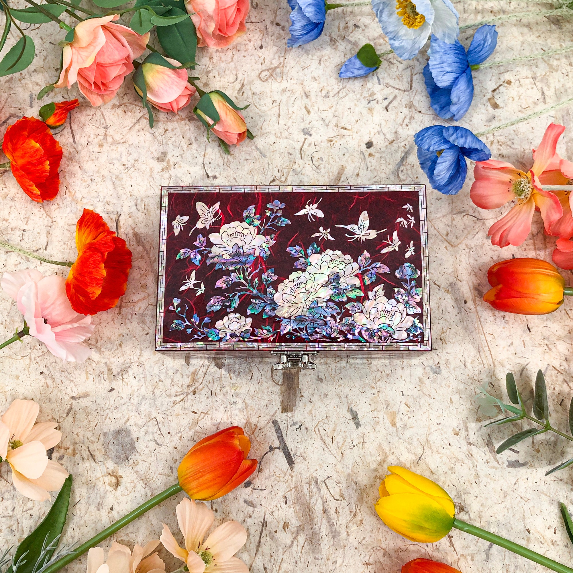 Peony Jewelry Box - Nacreh