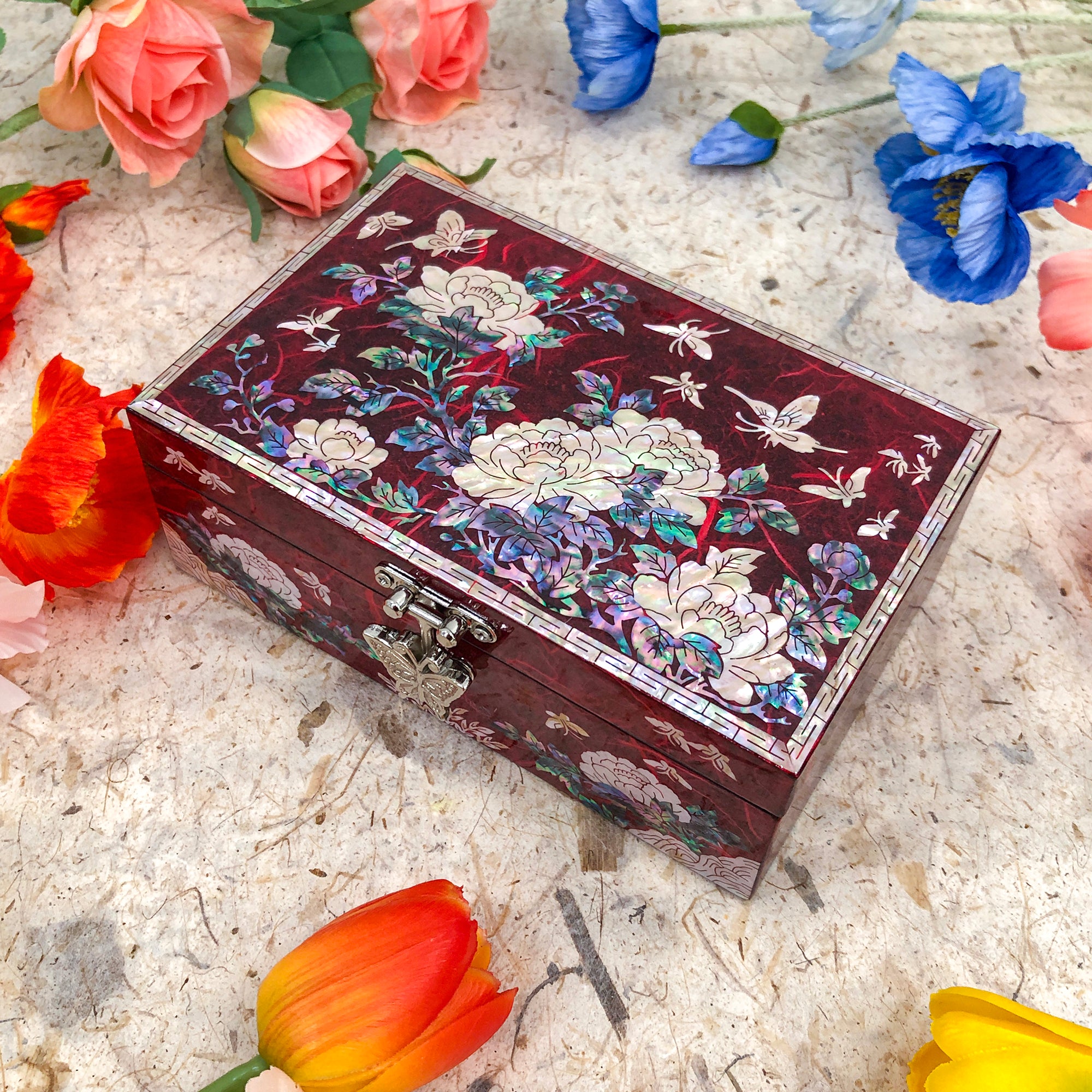 Peony Jewelry Box - Nacreh