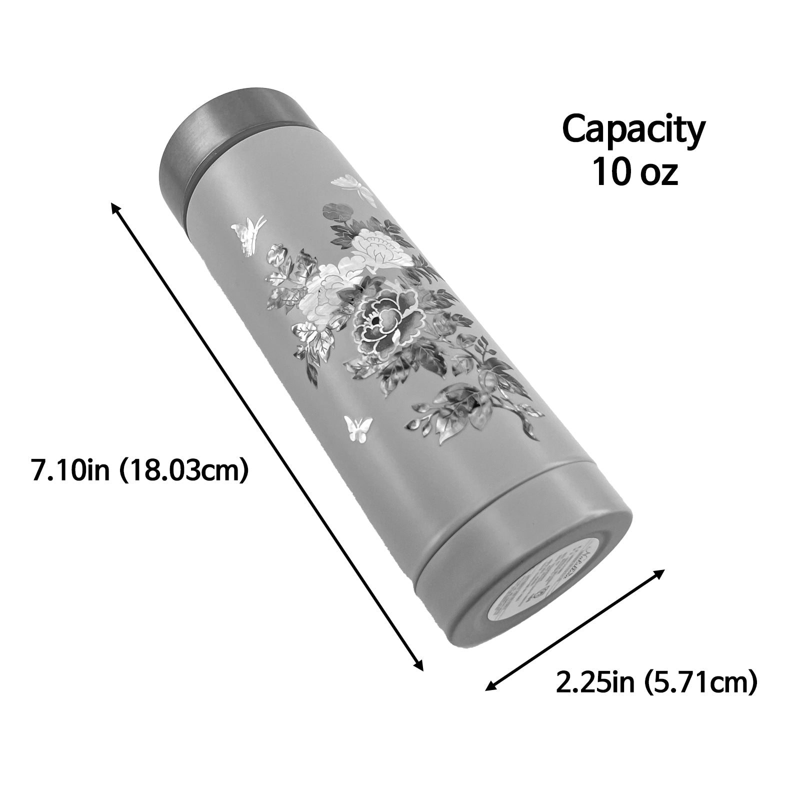 10oz Peony Tumbler Bottle 3Type - Nacreh